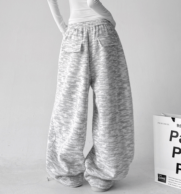 Letter Embroidered Wide - Leg Sweatpants - COPPING THREADS - CT Select