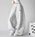 Letter Embroidered Wide - Leg Sweatpants - COPPING THREADS - CT Select