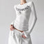 Letter-Graphic Fitted Long-Sleeve Top - CT5159 - COPPING THREADS - CT ORIGINALS