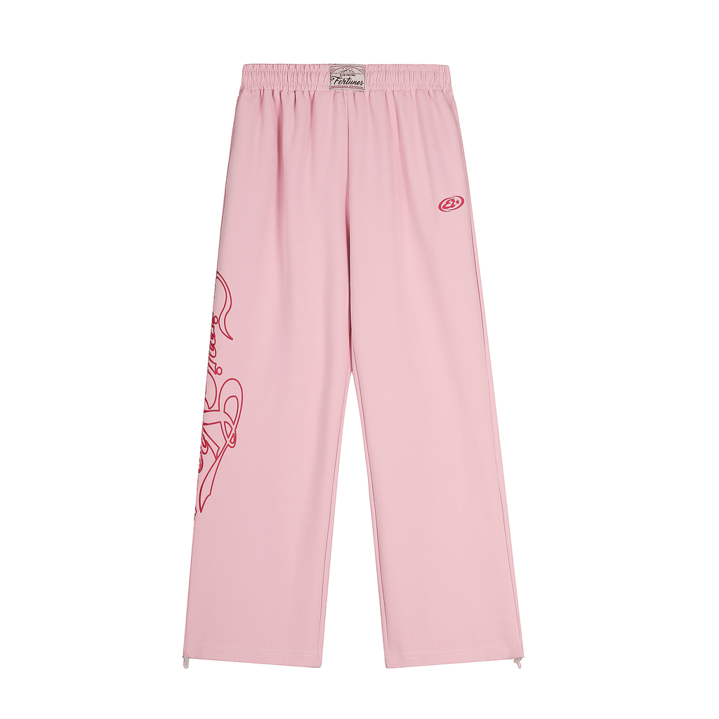 Letter Graphics Wide‑leg Sweatpants - COPPING THREADS - CT Select