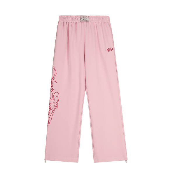Letter Graphics Wide‑leg Sweatpants - COPPING THREADS - CT Select