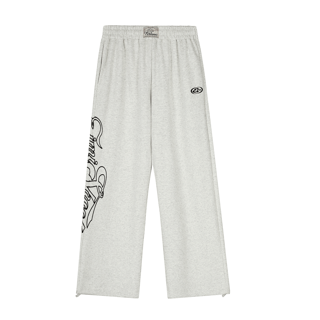 Letter Graphics Wide‑leg Sweatpants - COPPING THREADS - CT Select
