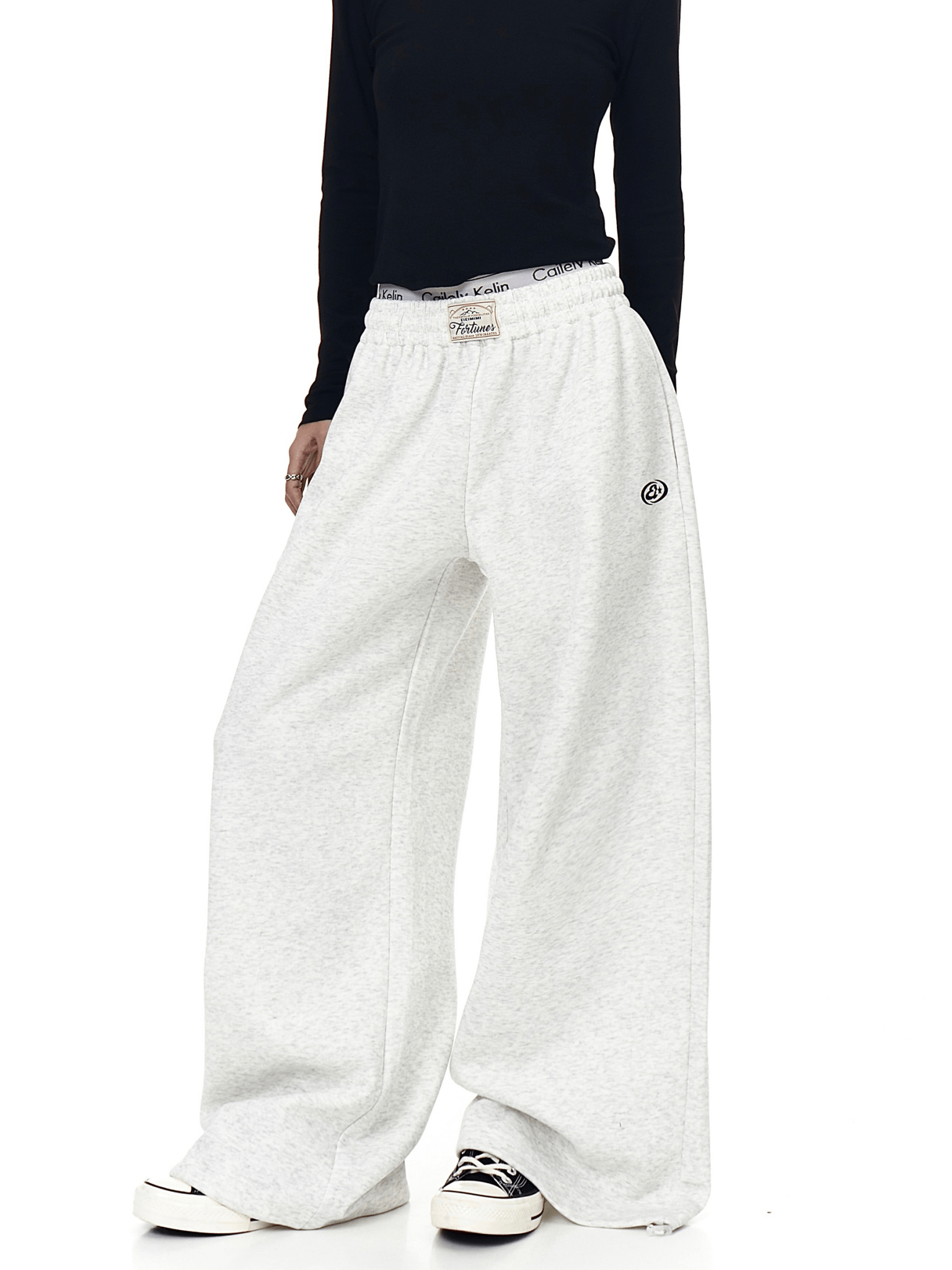 Letter Graphics Wide‑leg Sweatpants - COPPING THREADS - CT Select