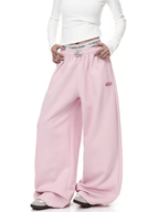 Letter Graphics Wide‑leg Sweatpants - COPPING THREADS - CT Select