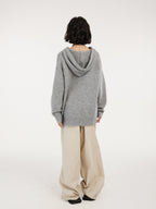 Letter Knitted Hoodie Sweater - COPPING THREADS - CT Select