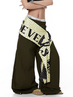 Letter Layered Apron Scythe Parachute Pants - COPPING THREADS - CT Select