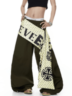 Letter Layered Apron Scythe Parachute Pants - COPPING THREADS - CT Select