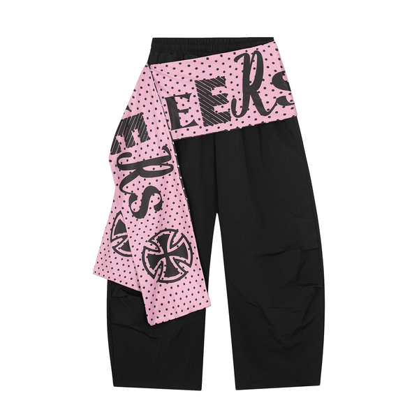 Letter Layered Apron Scythe Parachute Pants - COPPING THREADS - CT Select
