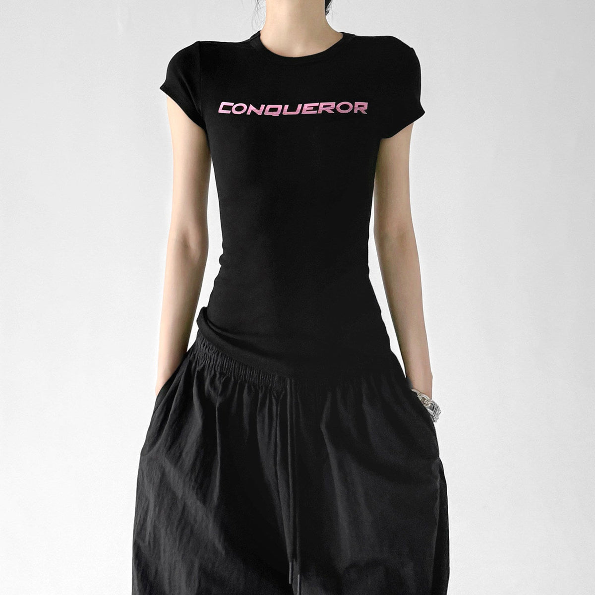 Letter Print Fitted Tee - CT66104 - COPPING THREADS - CT ORIGINALS Hauptbild