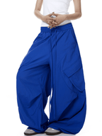 Letter Print Parachute Cargo Pants - COPPING THREADS - CT Select