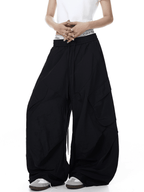 Letter Print Parachute Cargo Pants - COPPING THREADS - CT Select