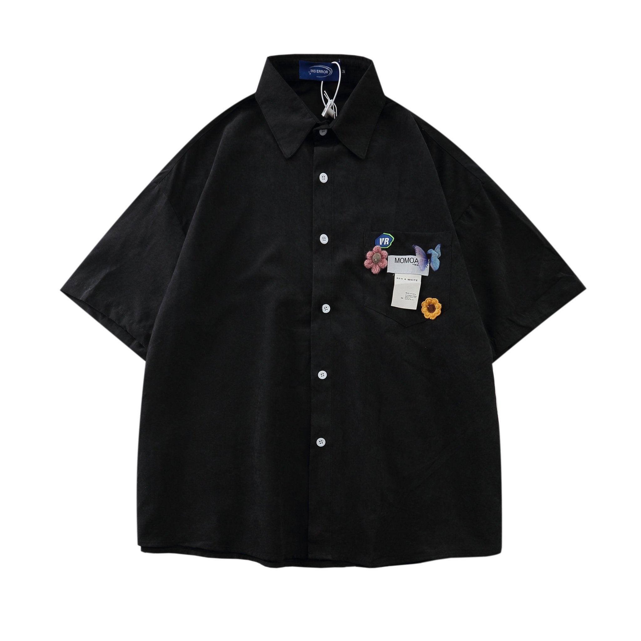 Letter Print Short Sleeve Shirt - COPPING THREADS - FOLK LANE