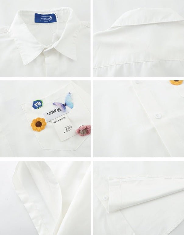 Letter Print Short Sleeve Shirt - COPPING THREADS - FOLK LANE