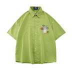 Letter Print Short Sleeve Shirt - COPPING THREADS - FOLK LANE