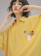 Letter Print Short Sleeve Shirt - COPPING THREADS - FOLK LANE