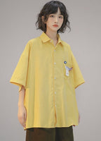 Letter Print Short Sleeve Shirt - COPPING THREADS - FOLK LANE