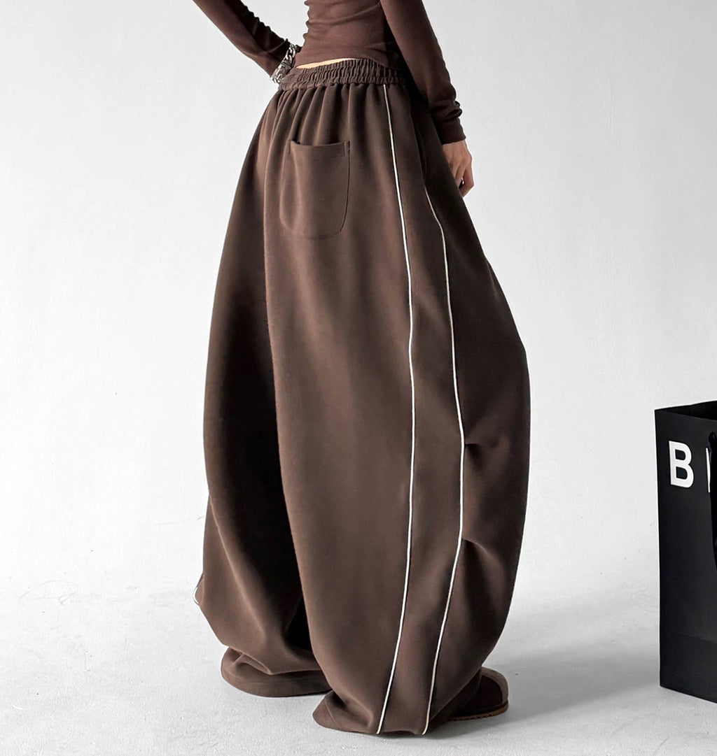 Letter-Print Wide-Leg Sweatpants - COPPING THREADS - CT ORIGINALS
