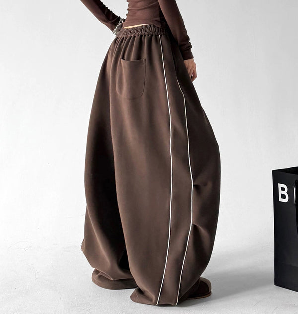 Letter-Print Wide-Leg Sweatpants - COPPING THREADS - CT ORIGINALS