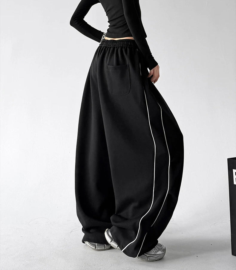 Letter-Print Wide-Leg Sweatpants - COPPING THREADS - CT ORIGINALS