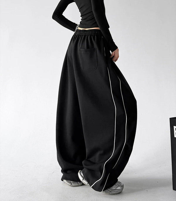 Letter-Print Wide-Leg Sweatpants - COPPING THREADS - CT ORIGINALS