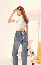 Lettering Wrap - Back Fitted Tee - COPPING THREADS - Girly Fancy