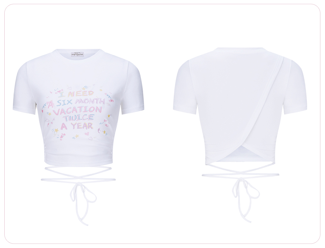 Lettering Wrap - Back Fitted Tee - COPPING THREADS - Girly Fancy