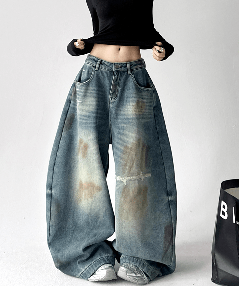 Lightning Wash Baggy Wide - Leg Jeans - COPPING THREADS - CT Select