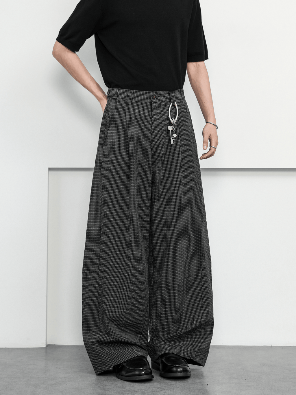 Lightweight Plaid Scythe - Cut Paratrooper Pants - COPPING THREADS - CT Basics