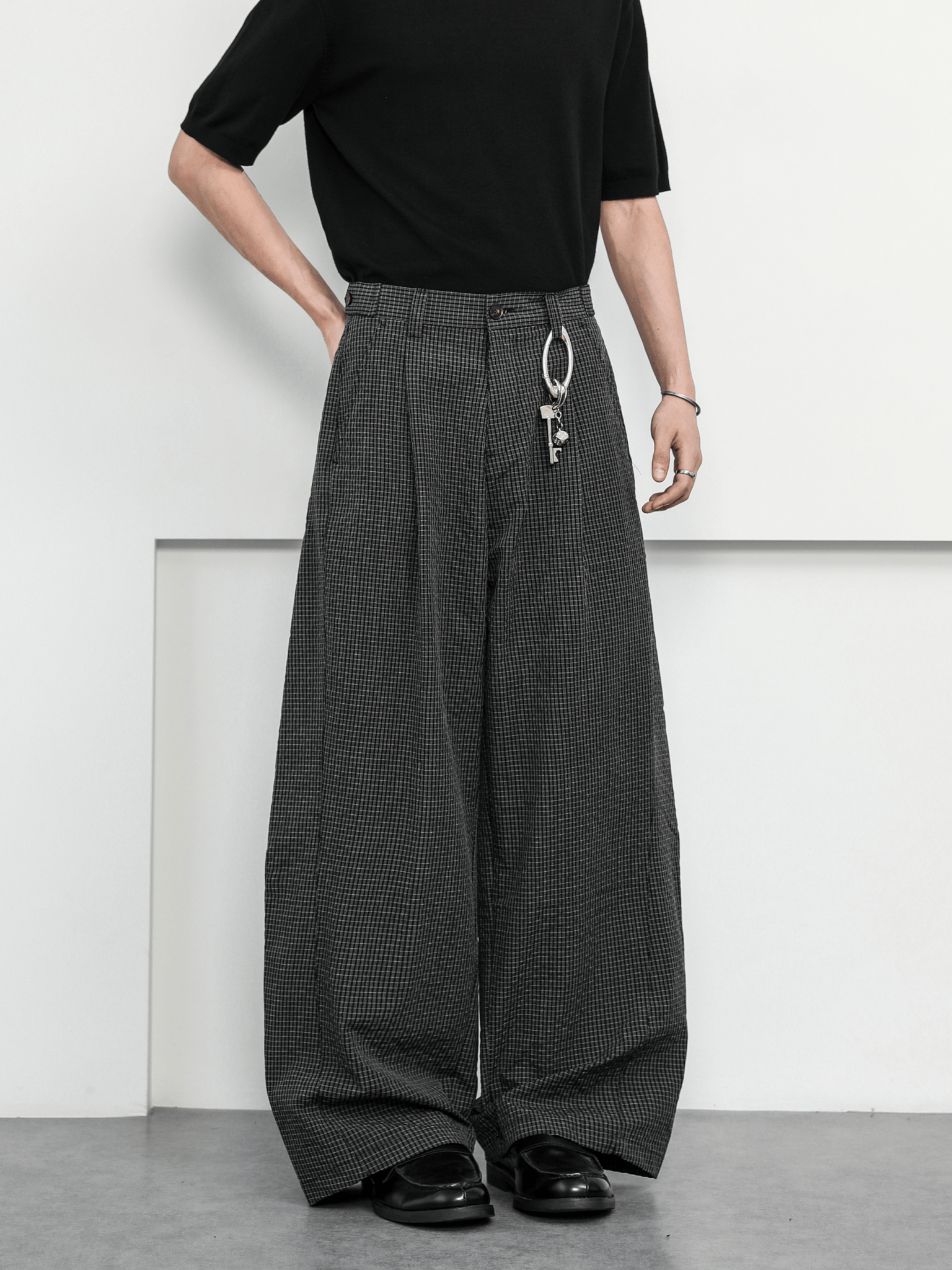 Lightweight Plaid Scythe - Cut Paratrooper Pants - COPPING THREADS - CT Basics