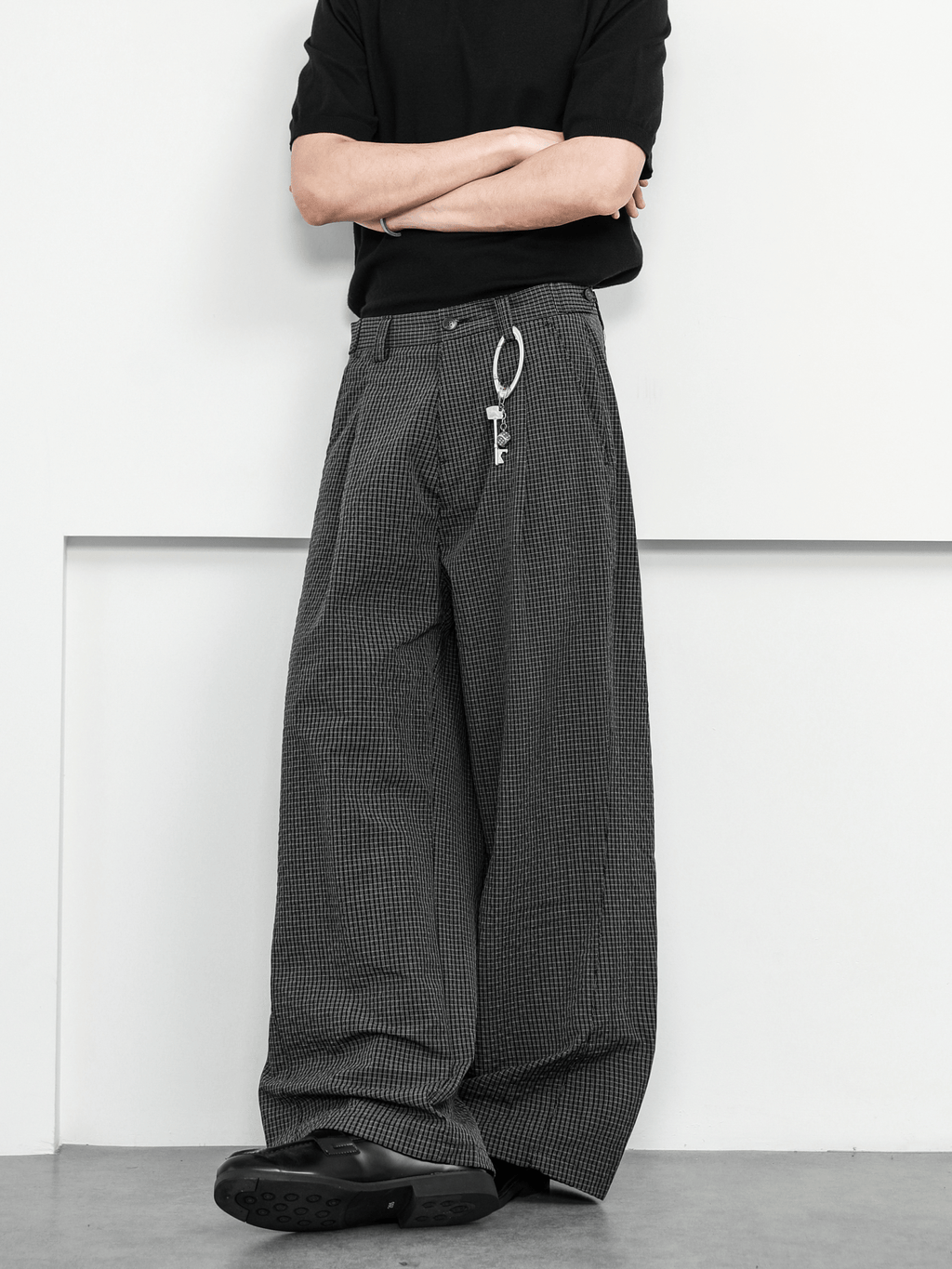 Lightweight Plaid Scythe - Cut Paratrooper Pants - COPPING THREADS - CT Basics