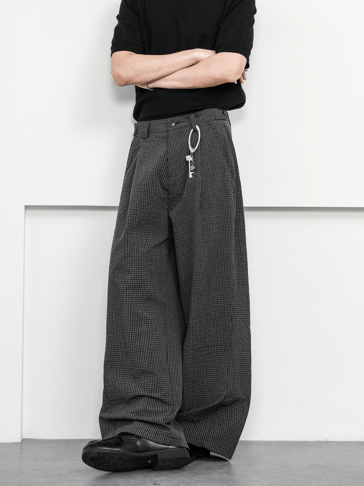 Lightweight Plaid Scythe - Cut Paratrooper Pants - COPPING THREADS - CT Basics