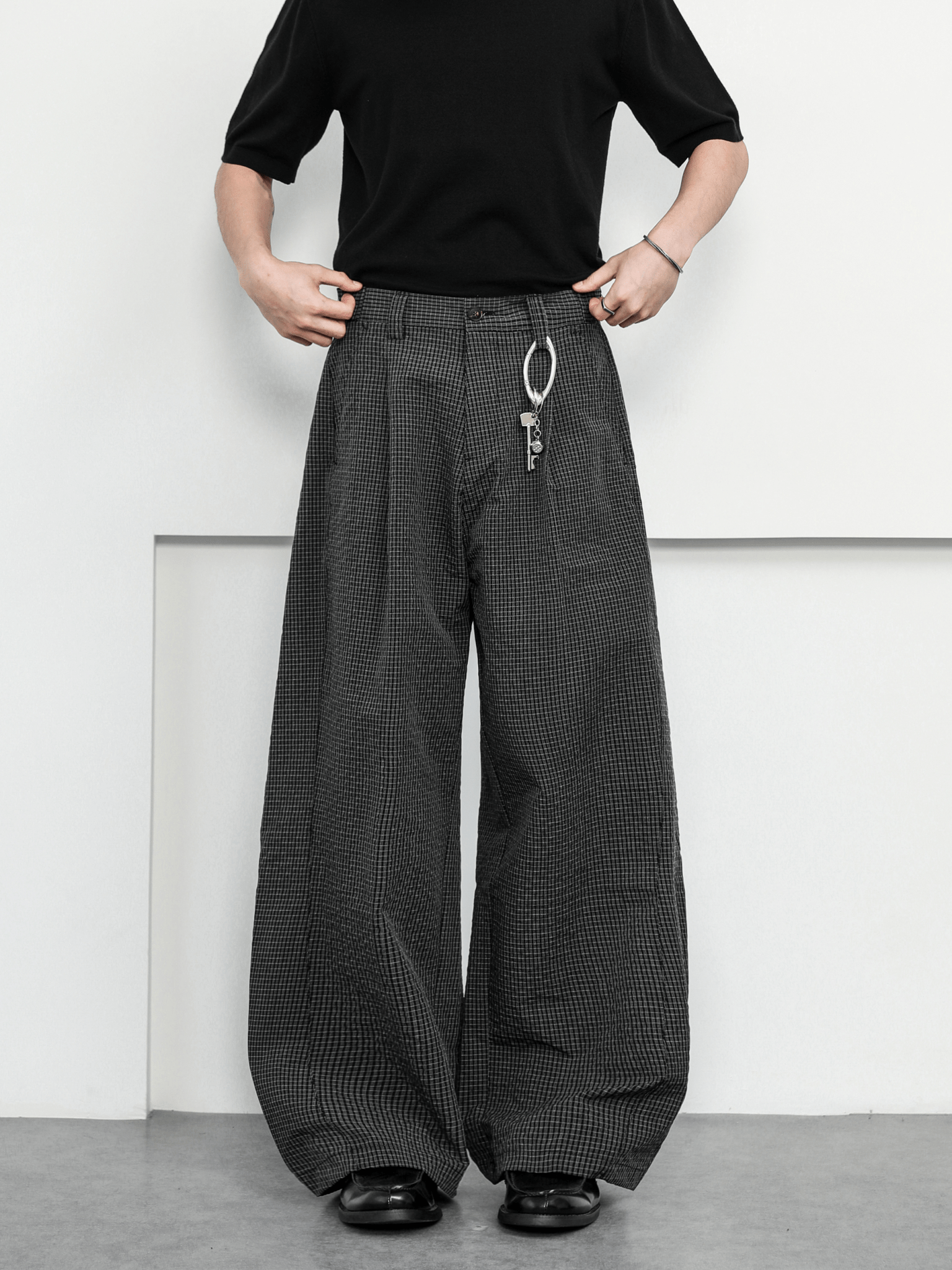 Lightweight Plaid Scythe - Cut Paratrooper Pants - COPPING THREADS - CT Basics