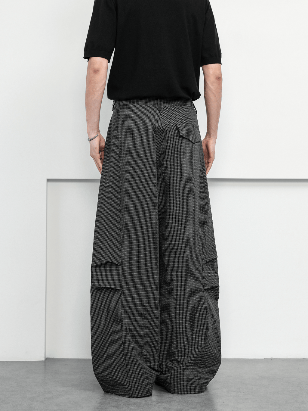 Lightweight Plaid Scythe - Cut Paratrooper Pants - COPPING THREADS - CT Basics