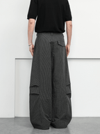 Lightweight Plaid Scythe - Cut Paratrooper Pants - COPPING THREADS - CT Basics