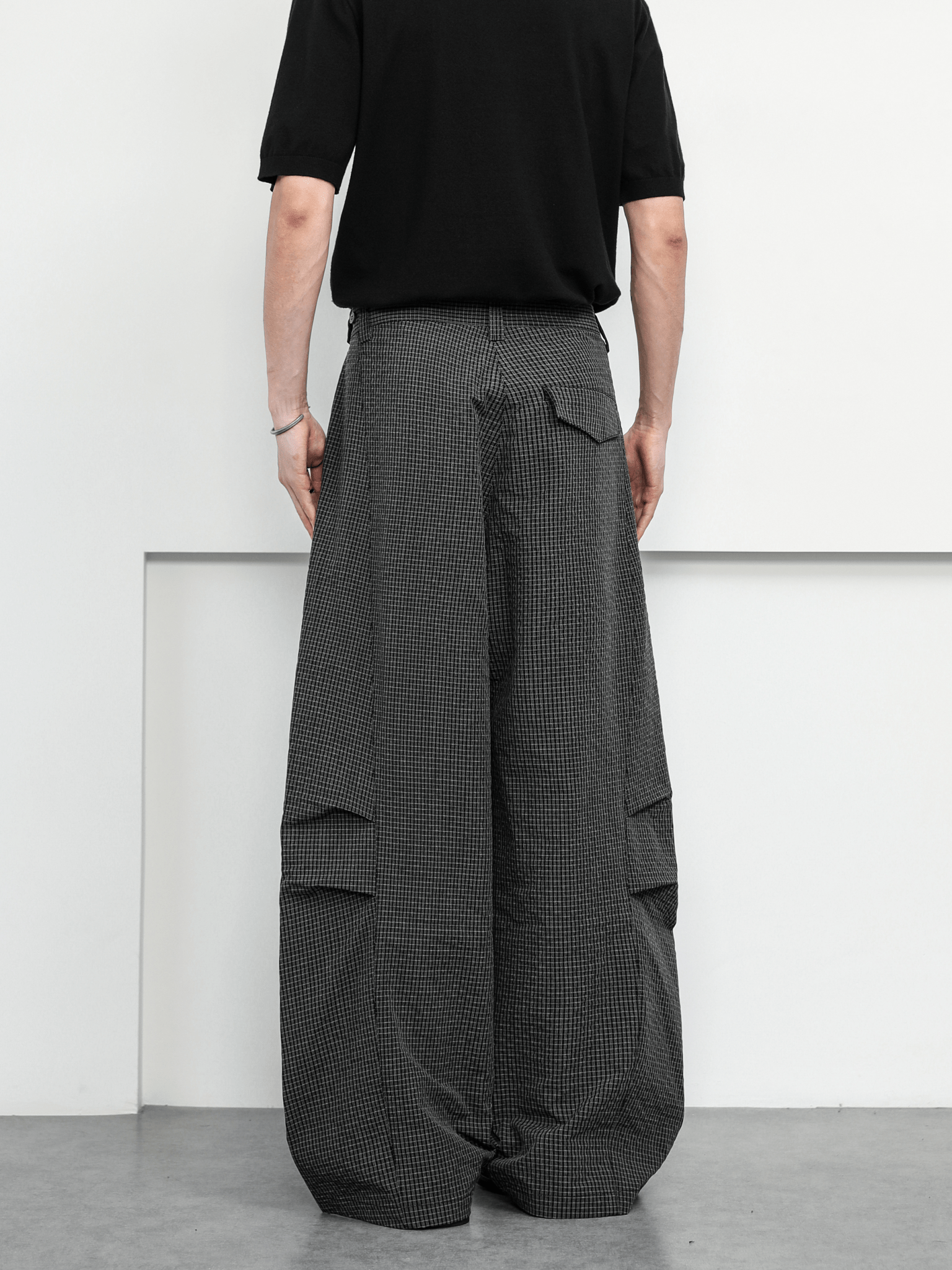 Lightweight Plaid Scythe - Cut Paratrooper Pants - COPPING THREADS - CT Basics