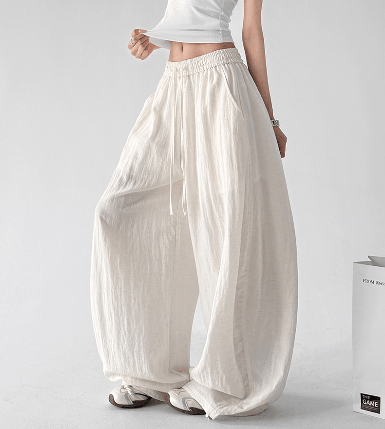 Linen Blend Balloon Wide - Leg Pants - CT66118 - COPPING THREADS - CT Select