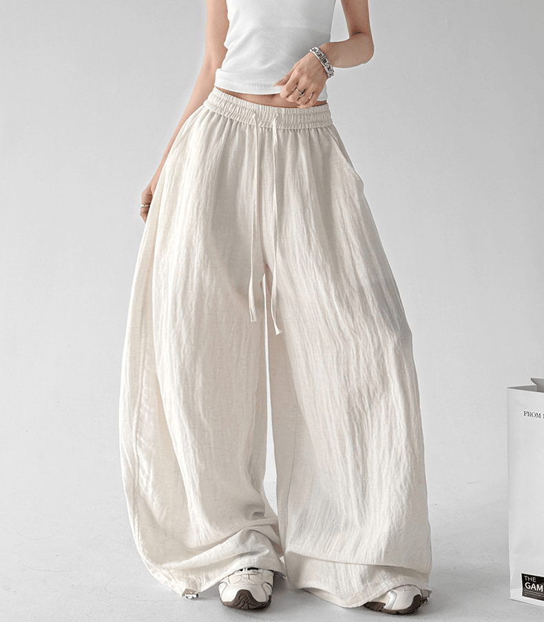 Linen Blend Balloon Wide - Leg Pants - CT66118 - COPPING THREADS - CT Select