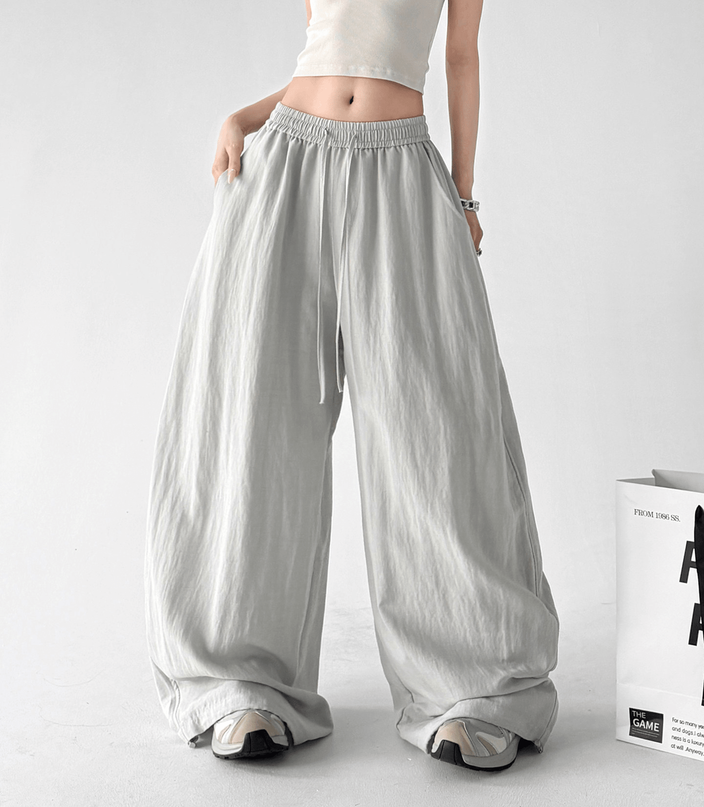 Linen Blend Balloon Wide - Leg Pants - CT66118 - COPPING THREADS - CT Select