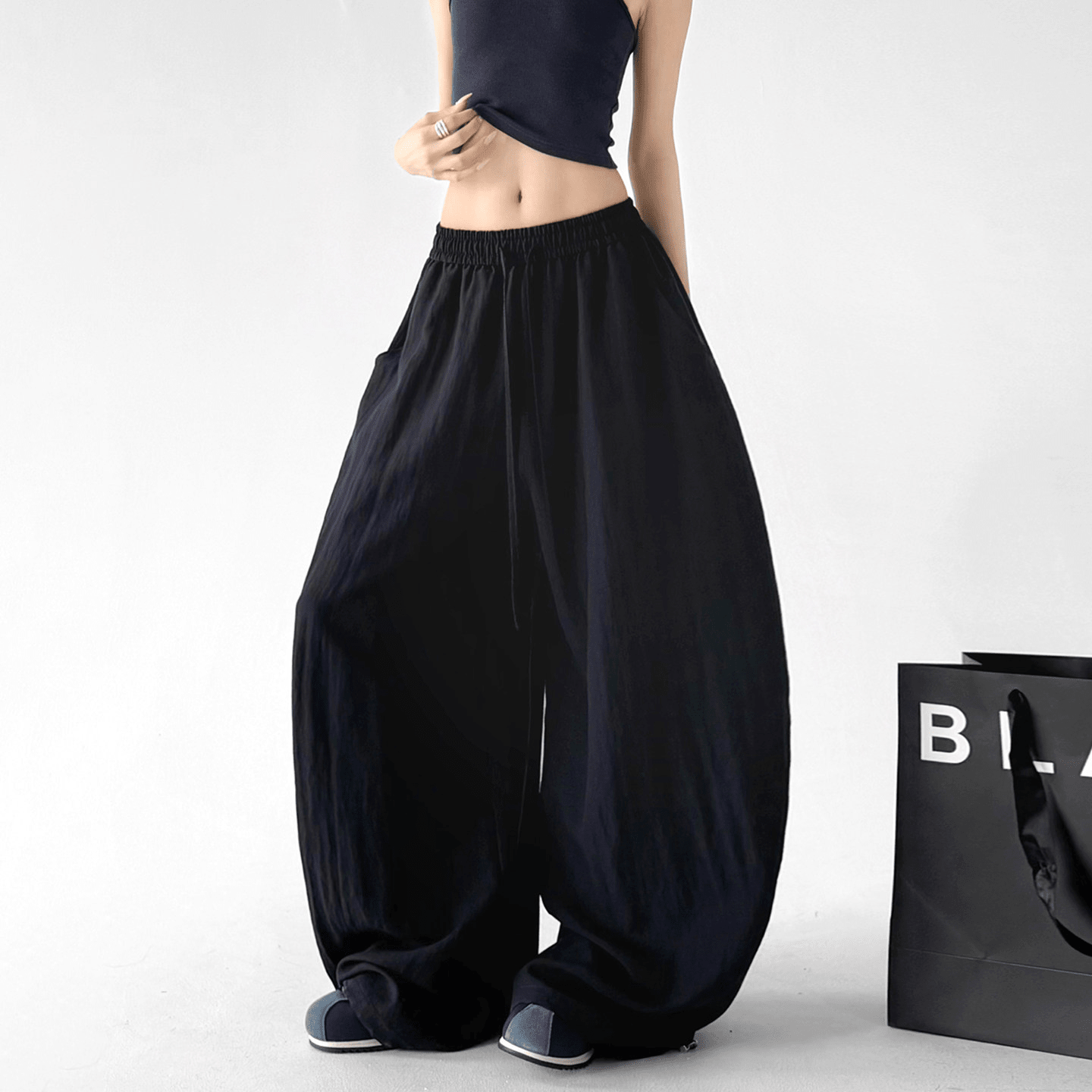Linen Blend Balloon Wide - Leg Pants - CT66118 - COPPING THREADS - CT Select