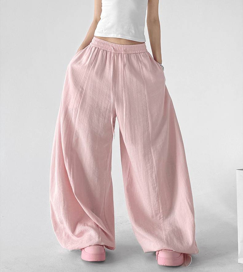 Linen Blend Extra Wide Leg Pants - CT66120 - COPPING THREADS - CT Select