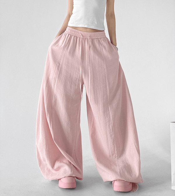 Linen Blend Extra Wide Leg Pants - CT66120 - COPPING THREADS - CT Select