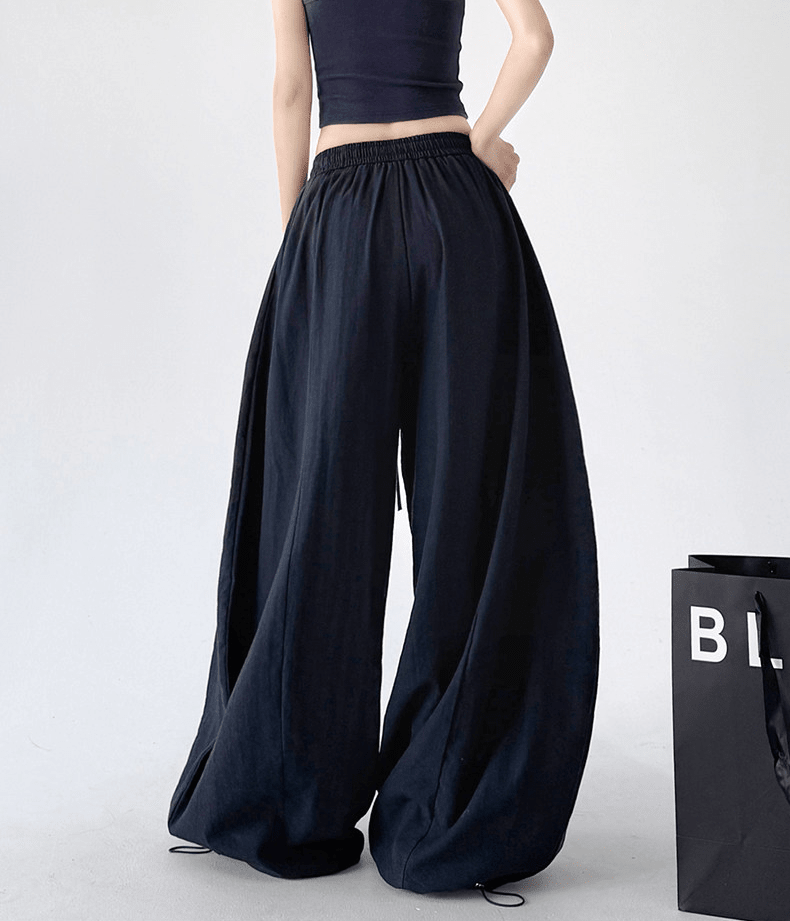 Linen Blend Extra Wide Leg Pants - CT66120 - COPPING THREADS - CT Select