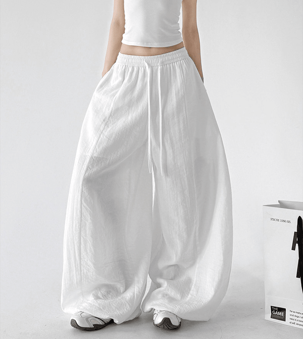 Linen Blend Extra Wide Leg Pants - CT66120 - COPPING THREADS - CT Select
