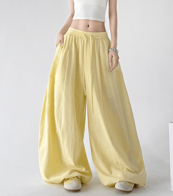 Linen Blend Extra Wide Leg Pants - CT66120 - COPPING THREADS - CT Select