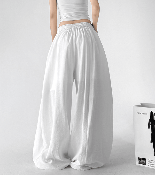 Linen Blend Extra Wide Leg Pants - CT66120 - COPPING THREADS - CT Select
