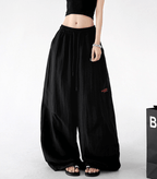 Linen - Blend Wide - Leg Drawstring Pants - CT212 - COPPING THREADS - CT Select