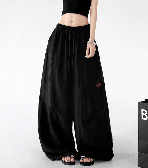 Linen - Blend Wide - Leg Drawstring Pants - CT212 - COPPING THREADS - CT Select