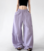 Linen - Blend Wide - Leg Drawstring Pants - CT212 - COPPING THREADS - CT Select