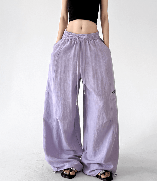 Linen - Blend Wide - Leg Drawstring Pants - CT212 - COPPING THREADS - CT Select