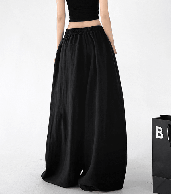 Linen - Blend Wide - Leg Drawstring Pants - CT212 - COPPING THREADS - CT Select